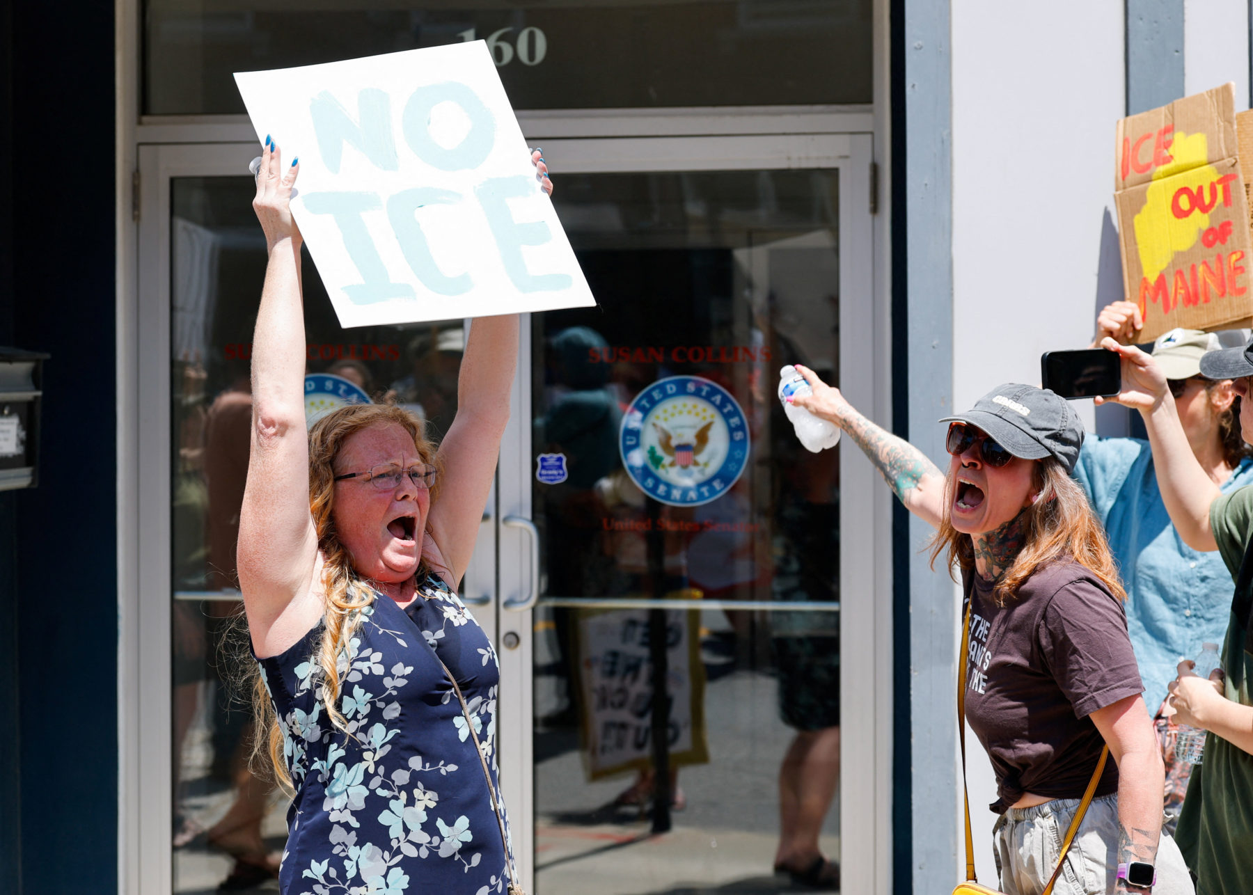 Aftermath of a shooting involving U.S. Immigration and Customs Enforcement (ICE) in Biddeford