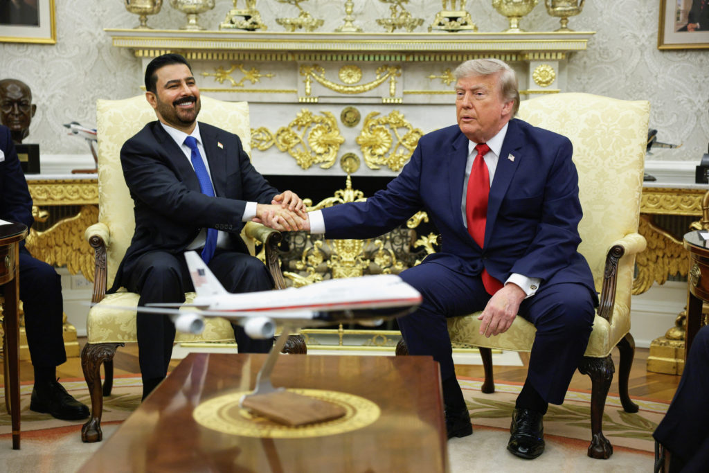 U.S. President Trump meets with Iraqi PM Ali al-Zaidi in Washington