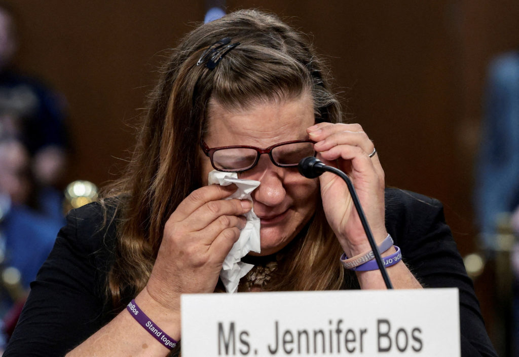 WATCH: Jennifer Bos makes emotional opening statement about daughter's death in Blanche confirmation hearing
