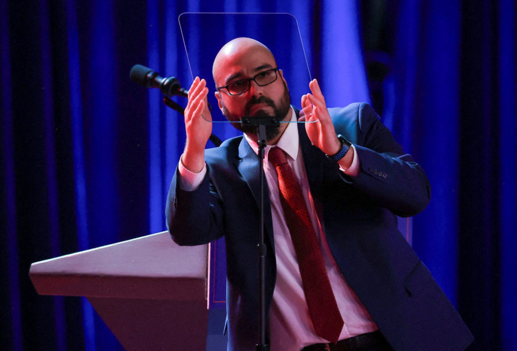 Trump's teleprompter operator on unpaid leave over alleged Kalshi bets on Trump speeches