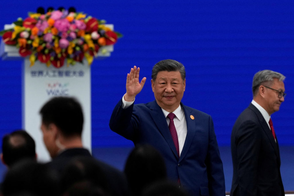 China's Xi calls for more global efforts to guide AI, chides U.S. for its curbs on tech sharing