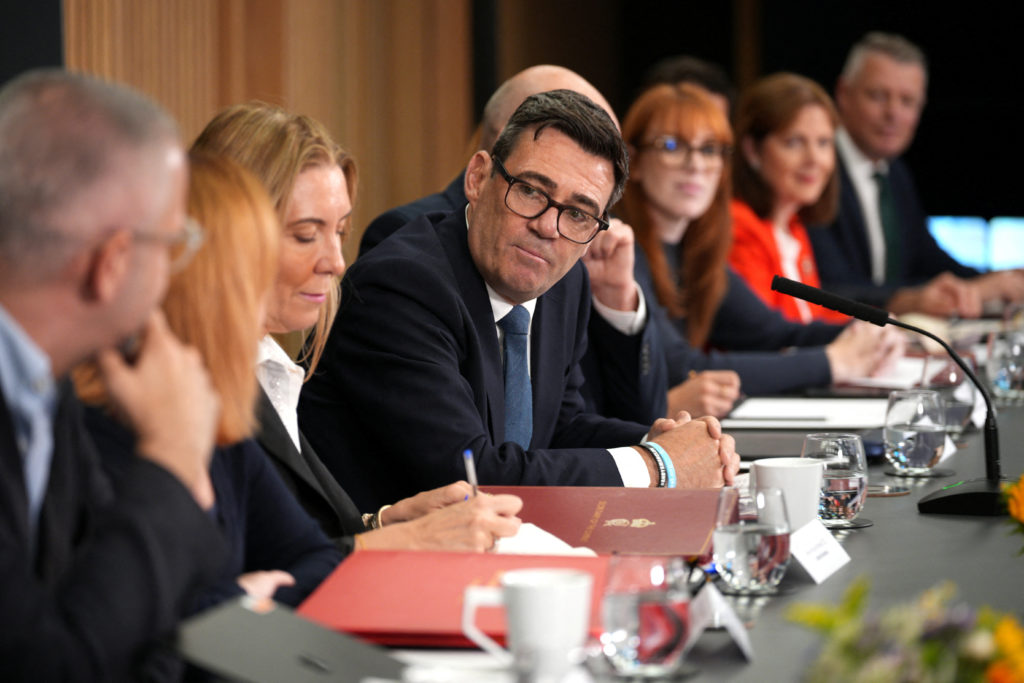Burnham caps busy first week as UK's new prime minister at part-time office in Manchester