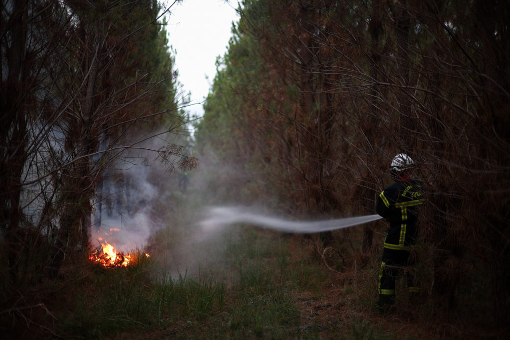 Wildfires in southwest France