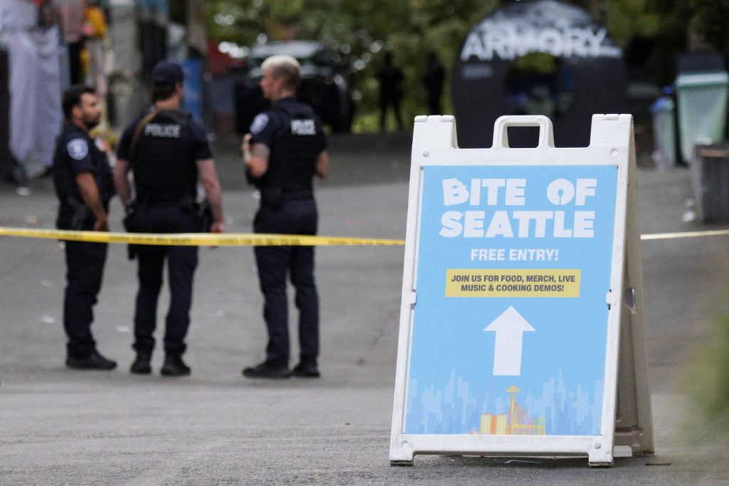 Police search for second suspect following Seattle food festival shooting that killed 3 and injured 4