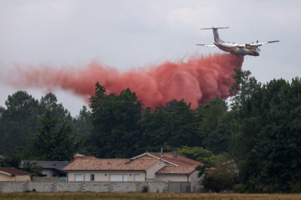 Wildfires in southwest France