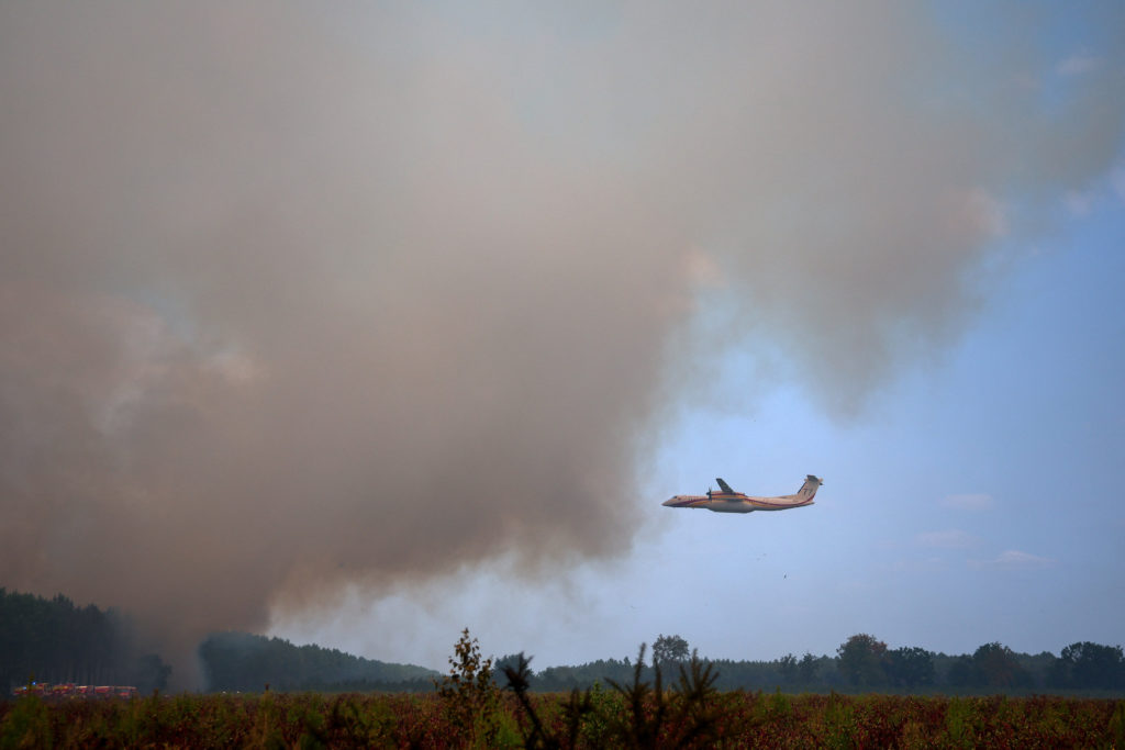 Wildfires in southwest France