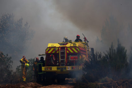 Wildfires in southwest France