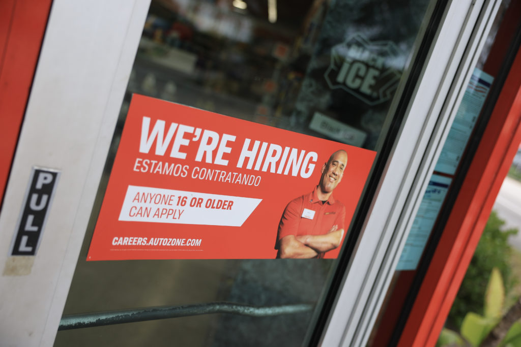 U.S. filings for unemployment aid fall to 187,000 last week, fewest since 1969