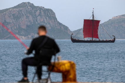 Filming of The Odyssey, the latest project from director Nolan in Pylos