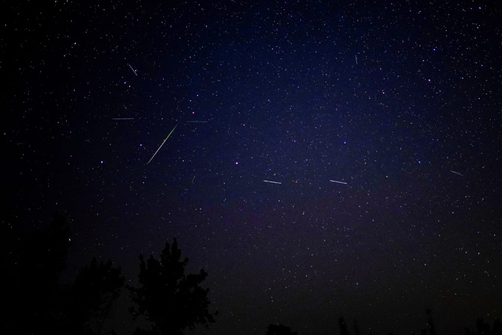 Perseid meteor shower seen from Spain