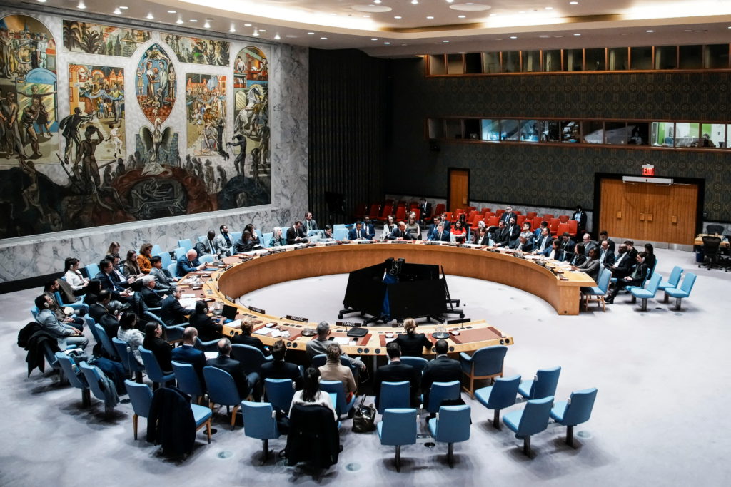 Meeting of U.N. Security Council on crisis in Ukraine at U.N. headquarters in New York