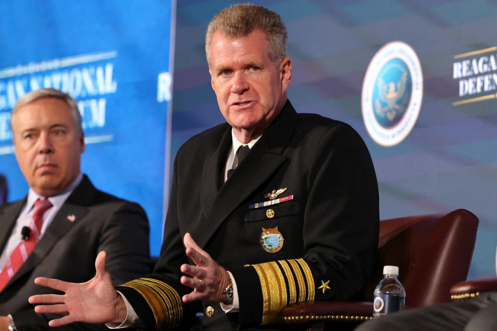 Top U.S. admiral says no nation will dominate Indo-Pacific