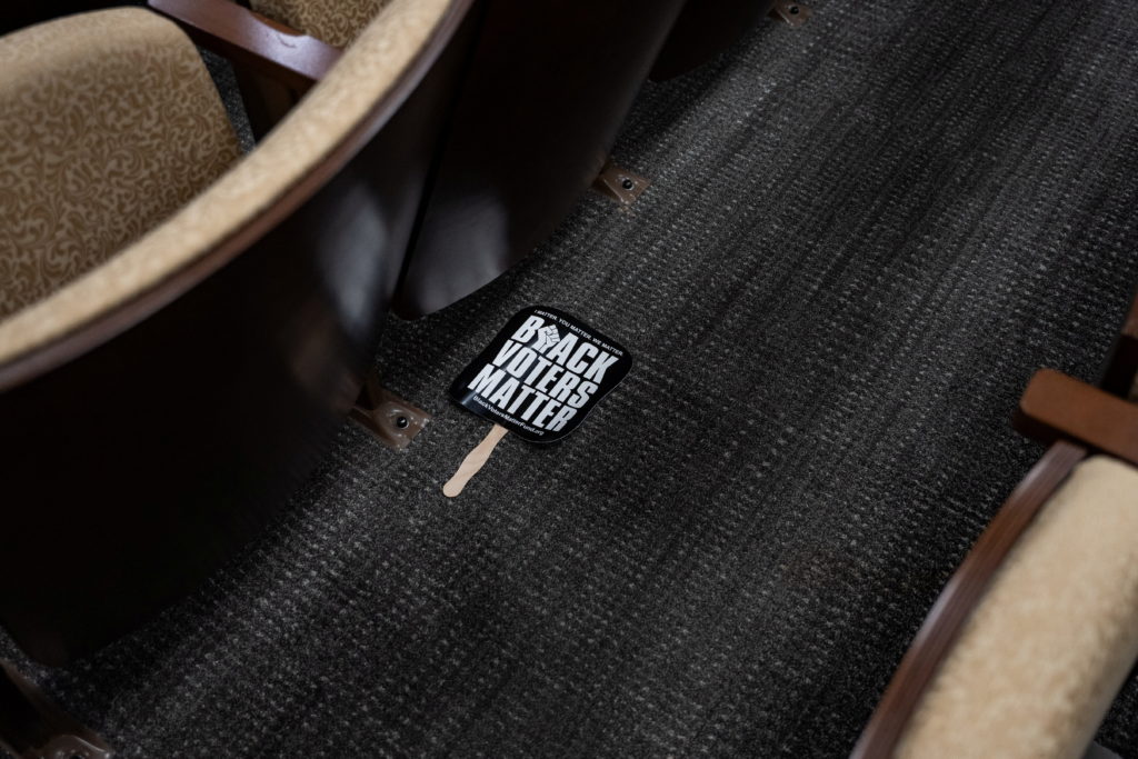 Protest during a Senate State and Local Government Committee session against redistricting, in Nashville