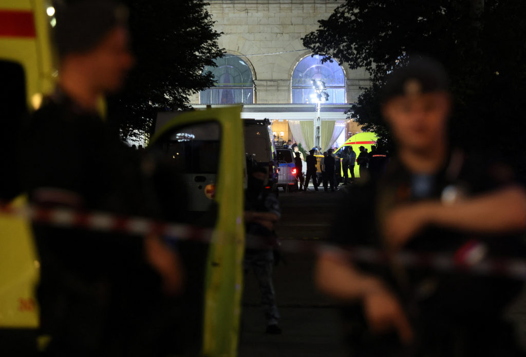Moscow mayor calls a deadly bomb attack on a restaurant a 'terrorist act'