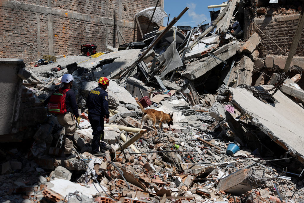 Aftermath of an earthquake, in Pereira