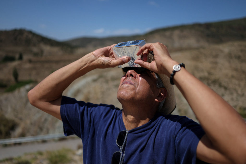 WATCH LIVE: Total solar eclipse darkens skies over Spain, Iceland