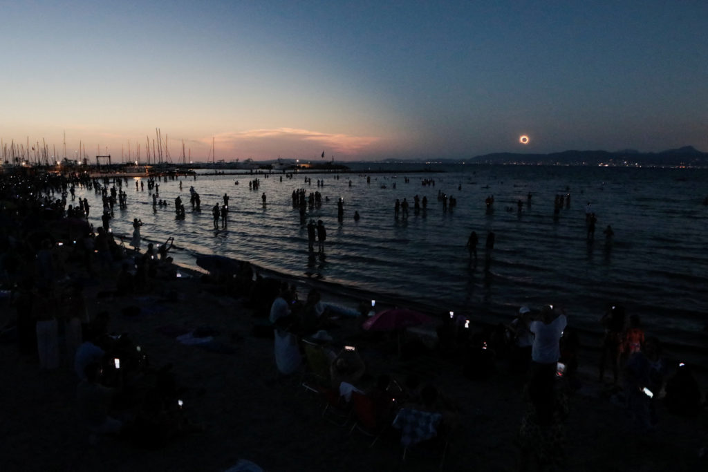 Solar eclipse in Spain
