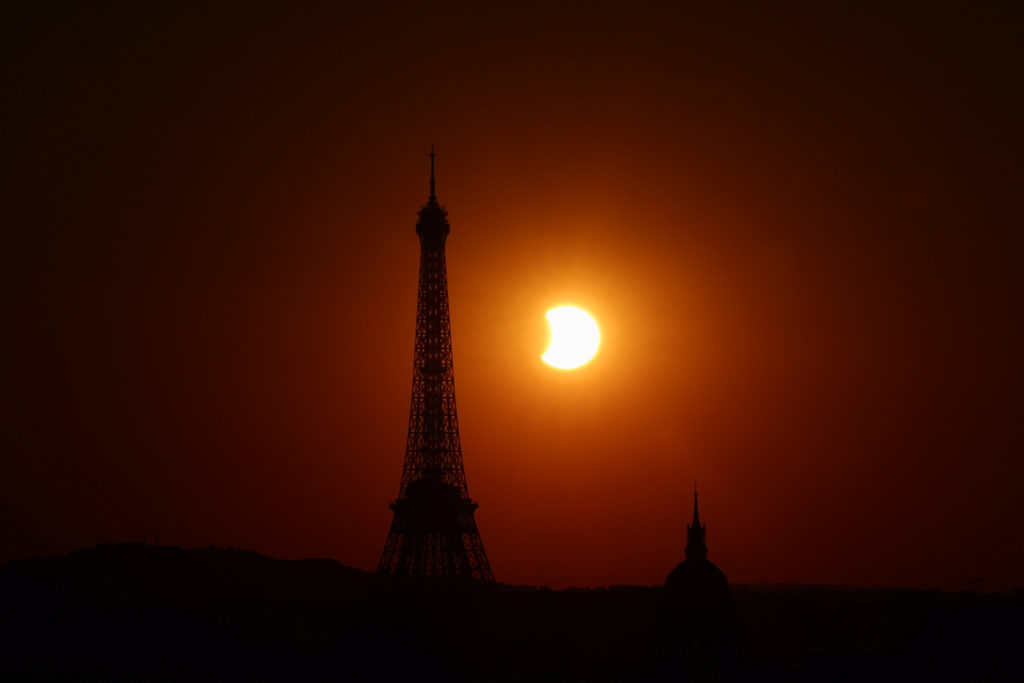 Solar eclipse in France