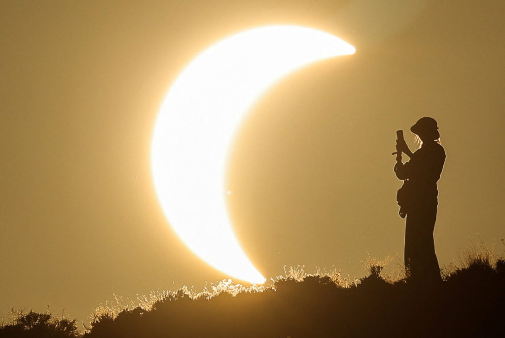 Solar eclipse in Spain