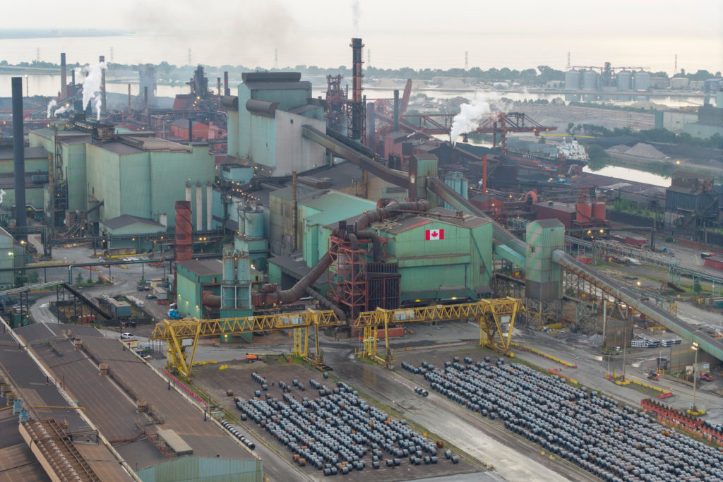 ArcelorMittal Dofasco steel plant in Hamilton Ontario