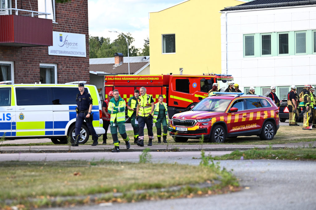 Attacker with sword wounds several people at school in central Sweden