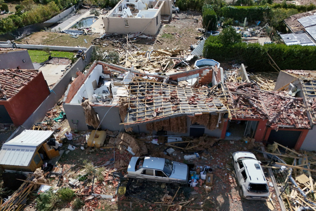 A tornado tears through a village in southern France, wrecking 300 homes