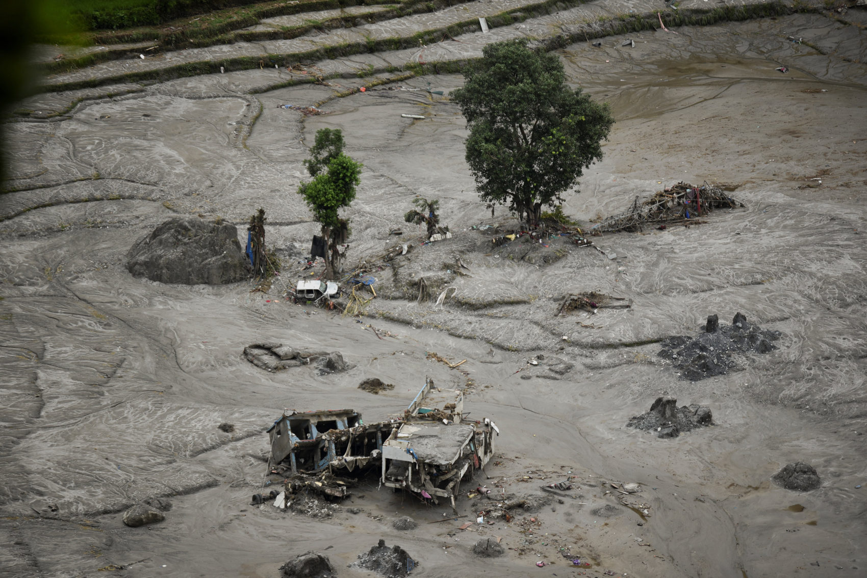 Aftermath of deadly flash floods and a mudslide in Nepal