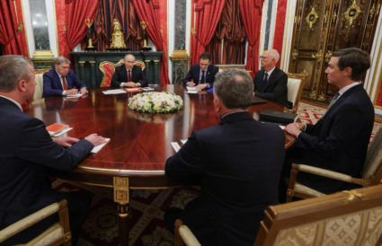 Putin meets with U.S. envoys at the Kremlin for renewed talks on ending the war in Ukraine