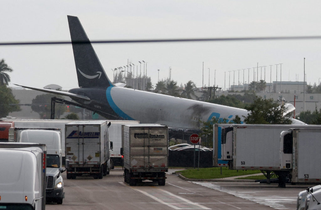 At least 5 dead after Amazon cargo plane barreled off runway at Miami airport