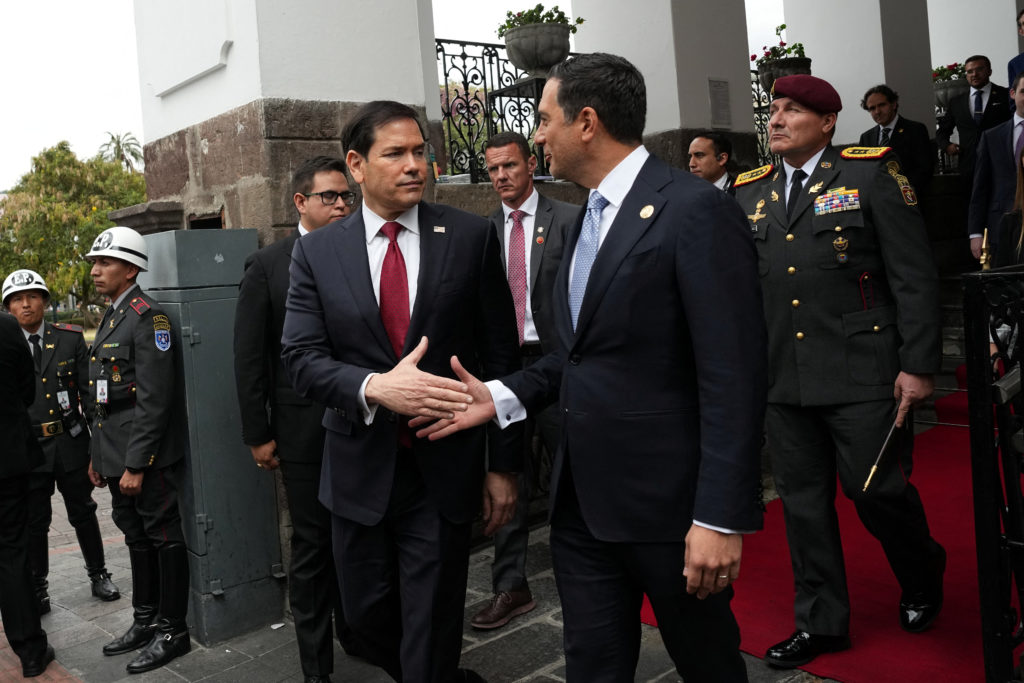 Rubio hails Ecuador as an 'aggressive' partner in the US counterdrug push