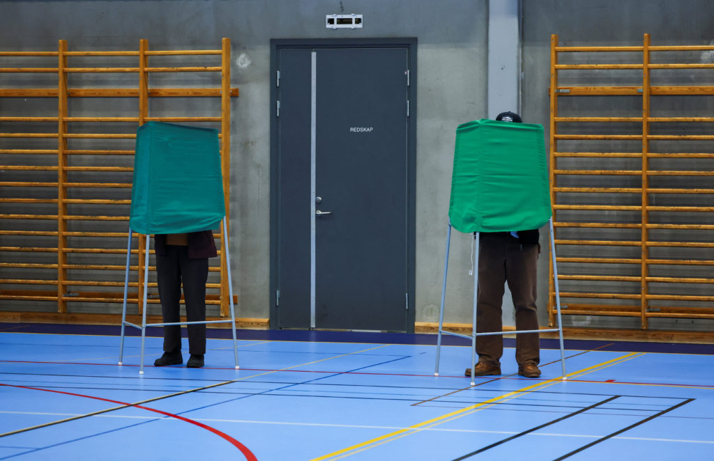 Exit polls show left