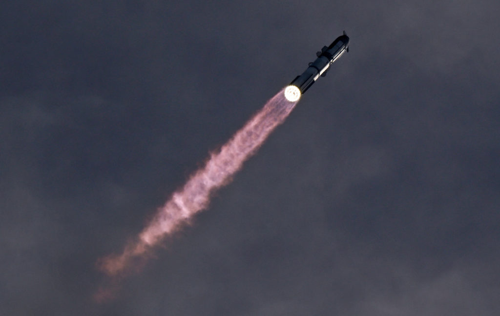 SpaceX's supersized Starship launches into orbit for the first time