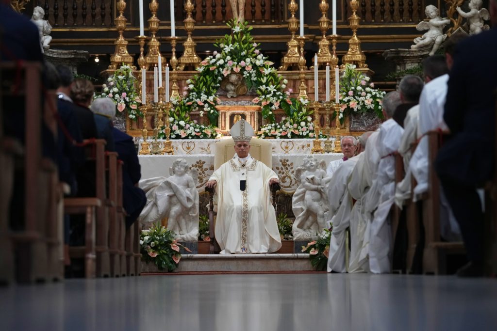 Pope Leo returns to sanctuary where he prayed after election and unveils a fresco depicting the event