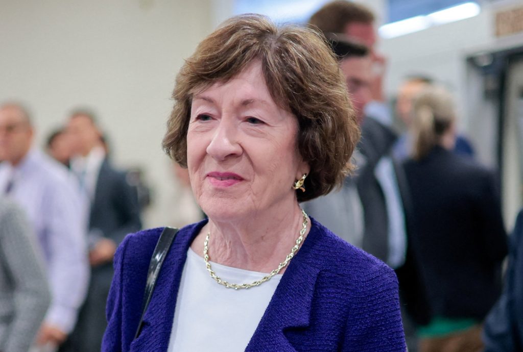 What happened in the first Maine Senate debate between Collins and Jackson