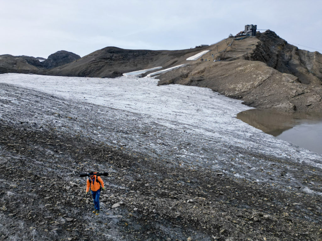 Yearly ice loss data for Swiss glaciers