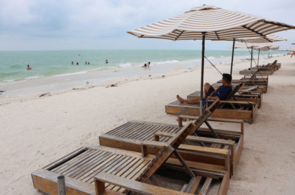 Tropical Storm Isaias moves through the Gulf of Mexico