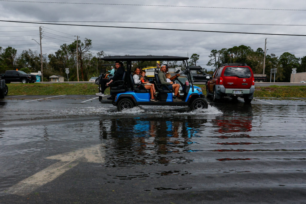 Aftermath of Hurricane Isaias, in Gulf Breeze, Florida