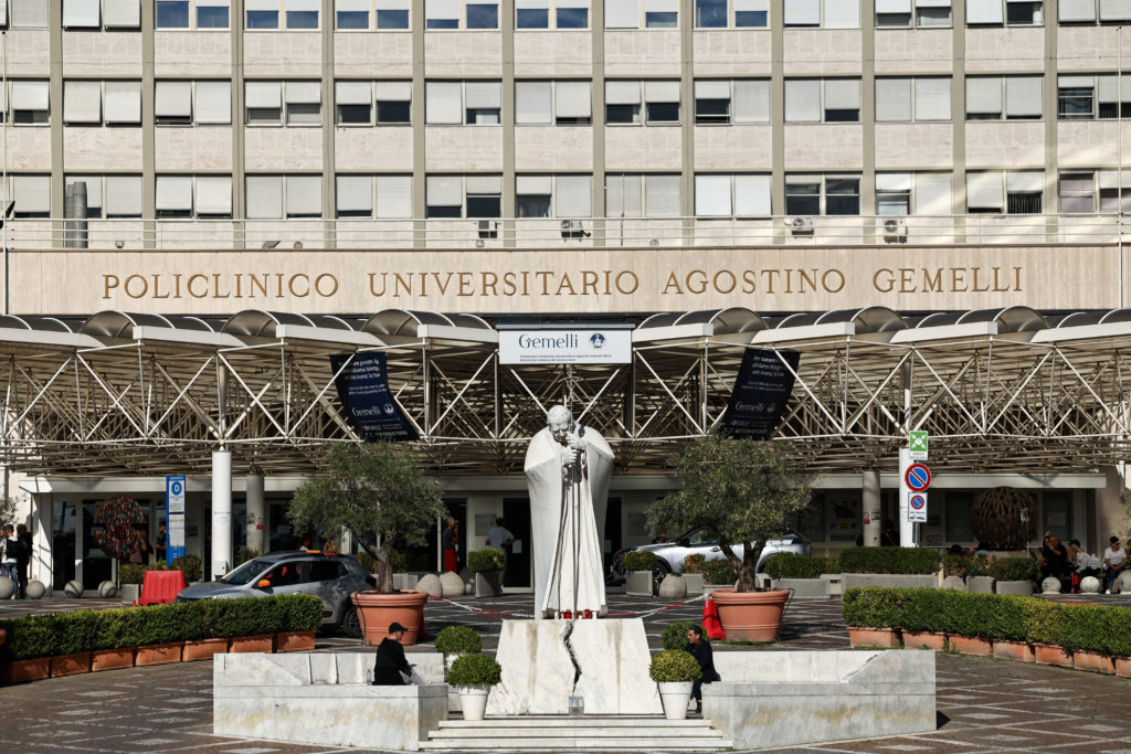 Scenes from Vatican and Gemelli hospital as Pope Leo prepares for lung surgery