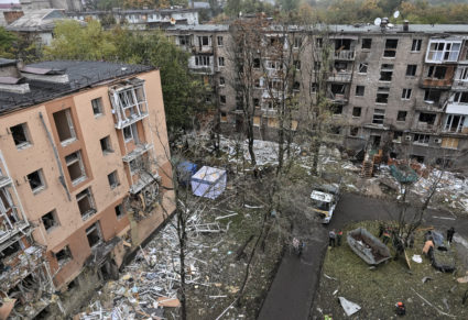 Russian air attack in Zaporizhzhia