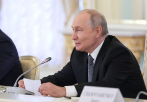 Russian President Vladimir Putin and Chinese Premier Li Qiang meet in St Petersburg