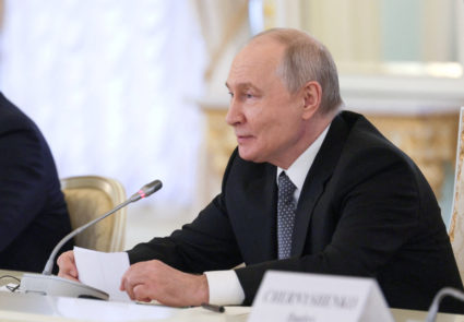 Russian President Vladimir Putin and Chinese Premier Li Qiang meet in St Petersburg