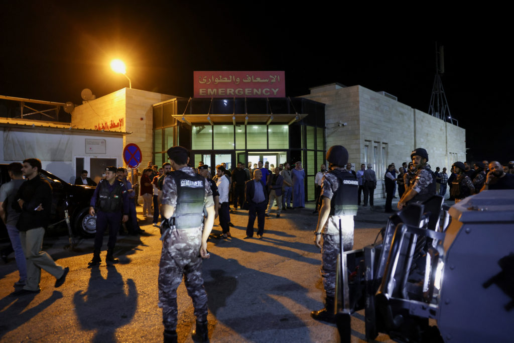 Gunmen open fire at a church during a funeral in Jordan, killing 7 and wounding 34