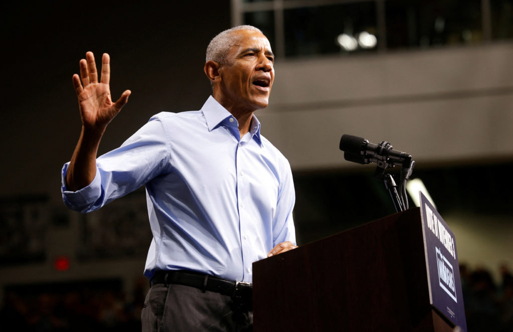 WATCH LIVE: Obama stumps for Ossoff and Bottoms at Georgia midterm rally
