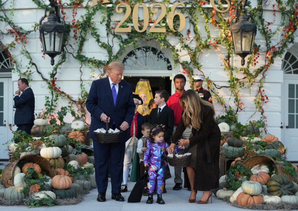 WATCH: Trumps host Halloween celebration at the White House