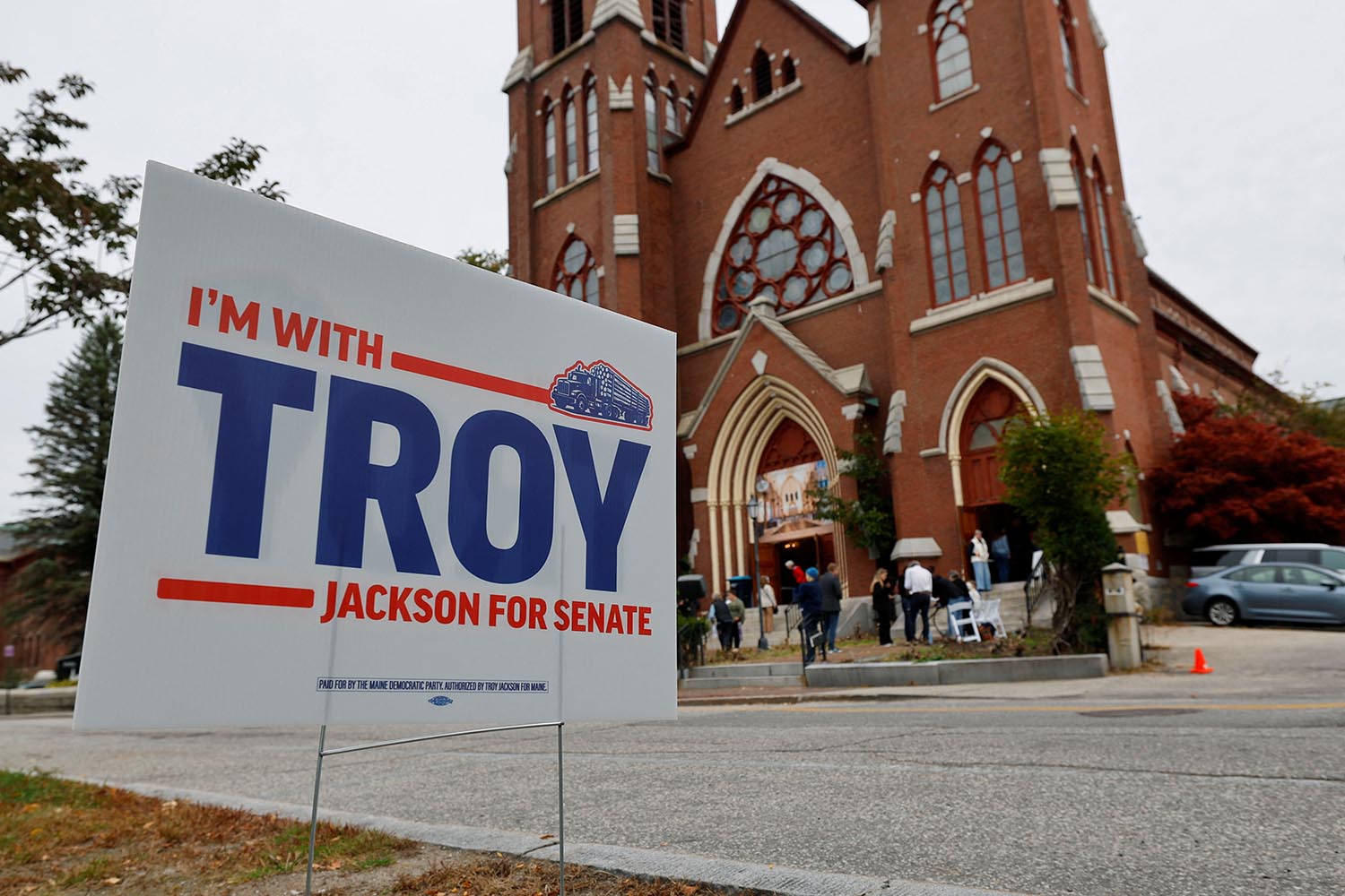 What Maine Voters Think About the High-Stakes Senate Election 3 Democratic U.S. Senate candidate Jackson campaigns in Lewiston
