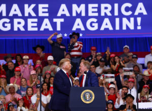 US President Trump campaigns in Texas