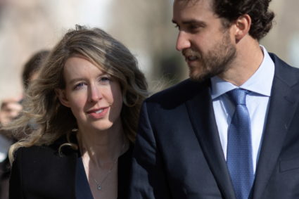 Theranos founder Holmes arrives at federal court in San Jose, California