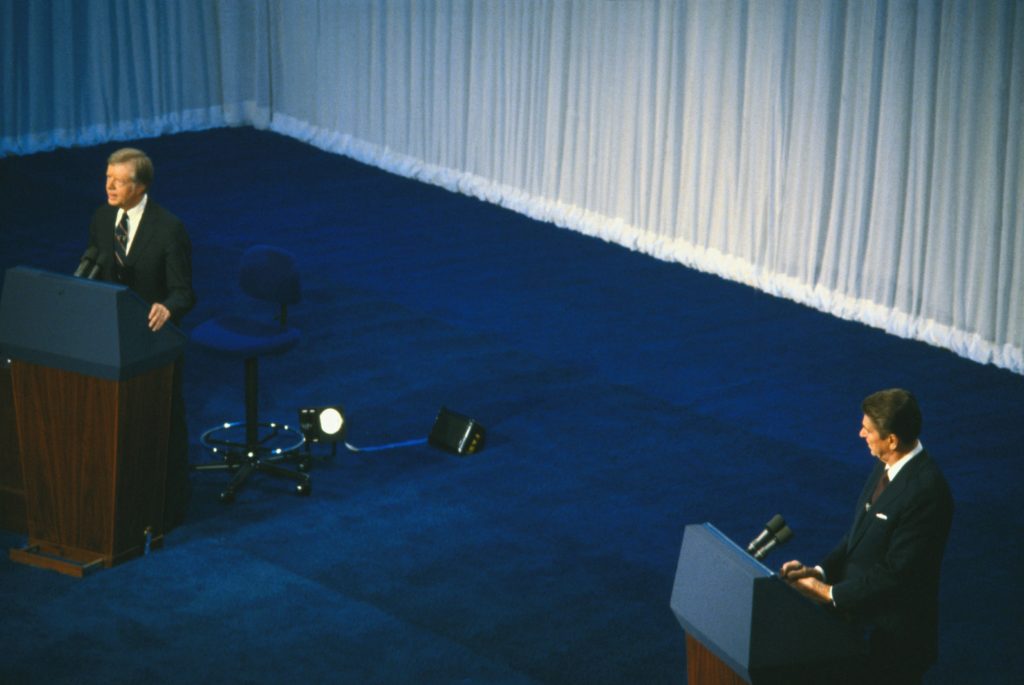 President Carter and Ronald Reagan Debating